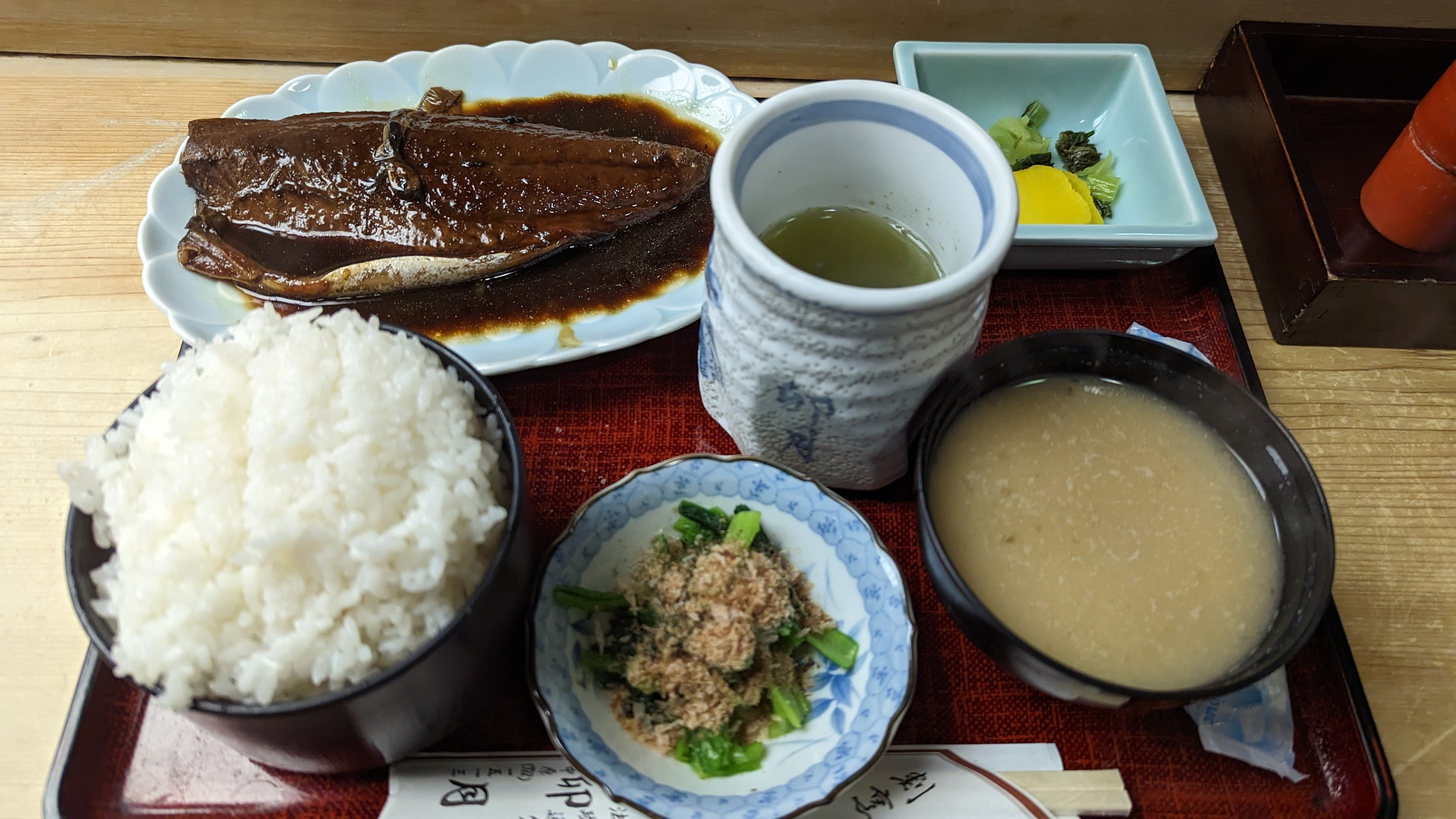 鯖の味噌煮定食